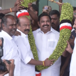 அதிமுக பொதுச் செயலாளருக்கு உற்சாக வரவேற்பு